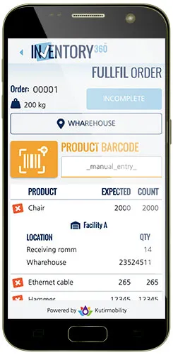Inventory360 Fullfill order